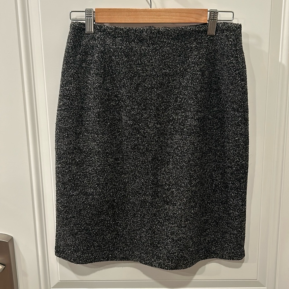 🤎Vintage heather grey sweater  pencil skirt